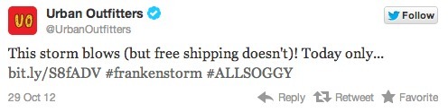 Urban Outfitters Twitter Fail